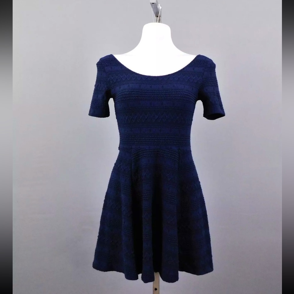 Divided by H&M navy blue skater dress